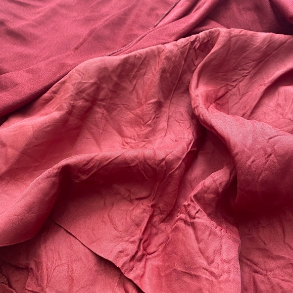 Vintage 70s Burgundy Maxi Dress - Picture 7 of 7